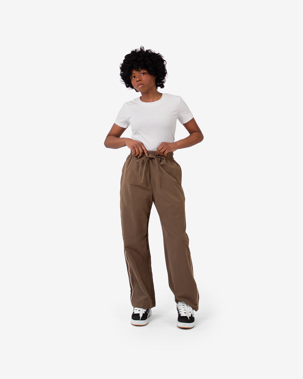 Drawstring Pants (Mocha Mousse)