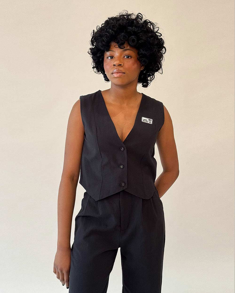 LOVE BITES Suit Vest (Black)