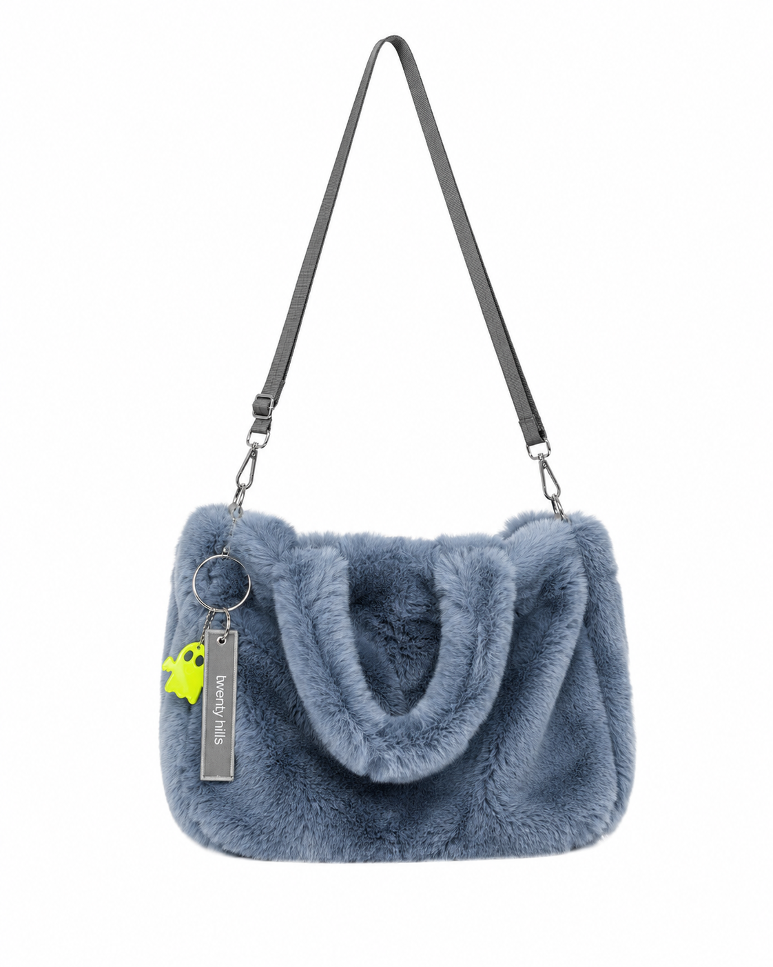 Faux Fur Bag (Gray Night Sky Wolf)