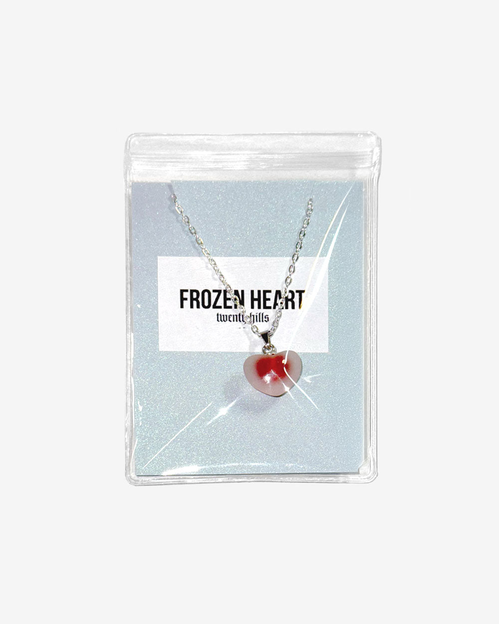 Frozen Heart Necklace (Pink)