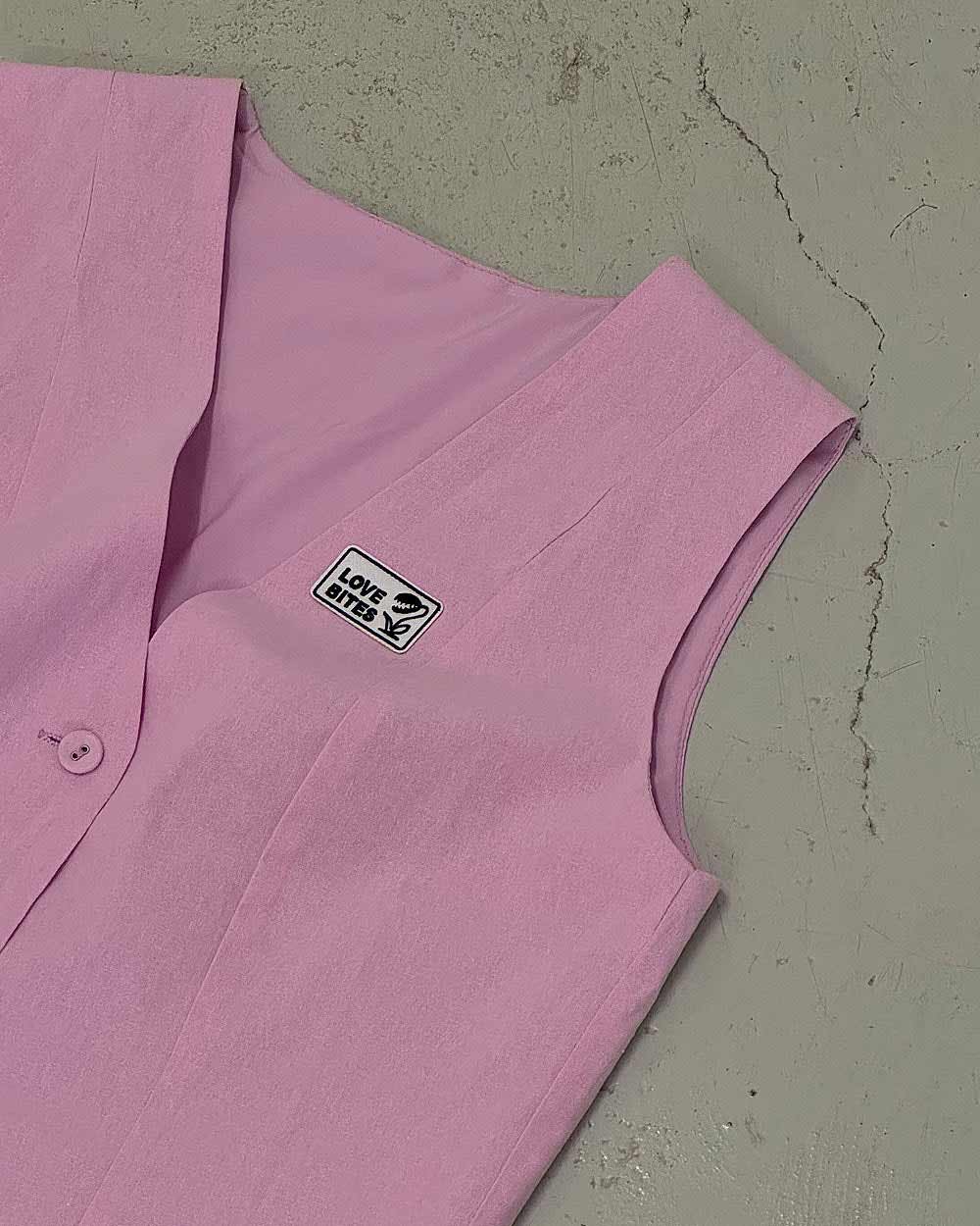 LOVE BITES Suit Vest (Pastel Pink)
