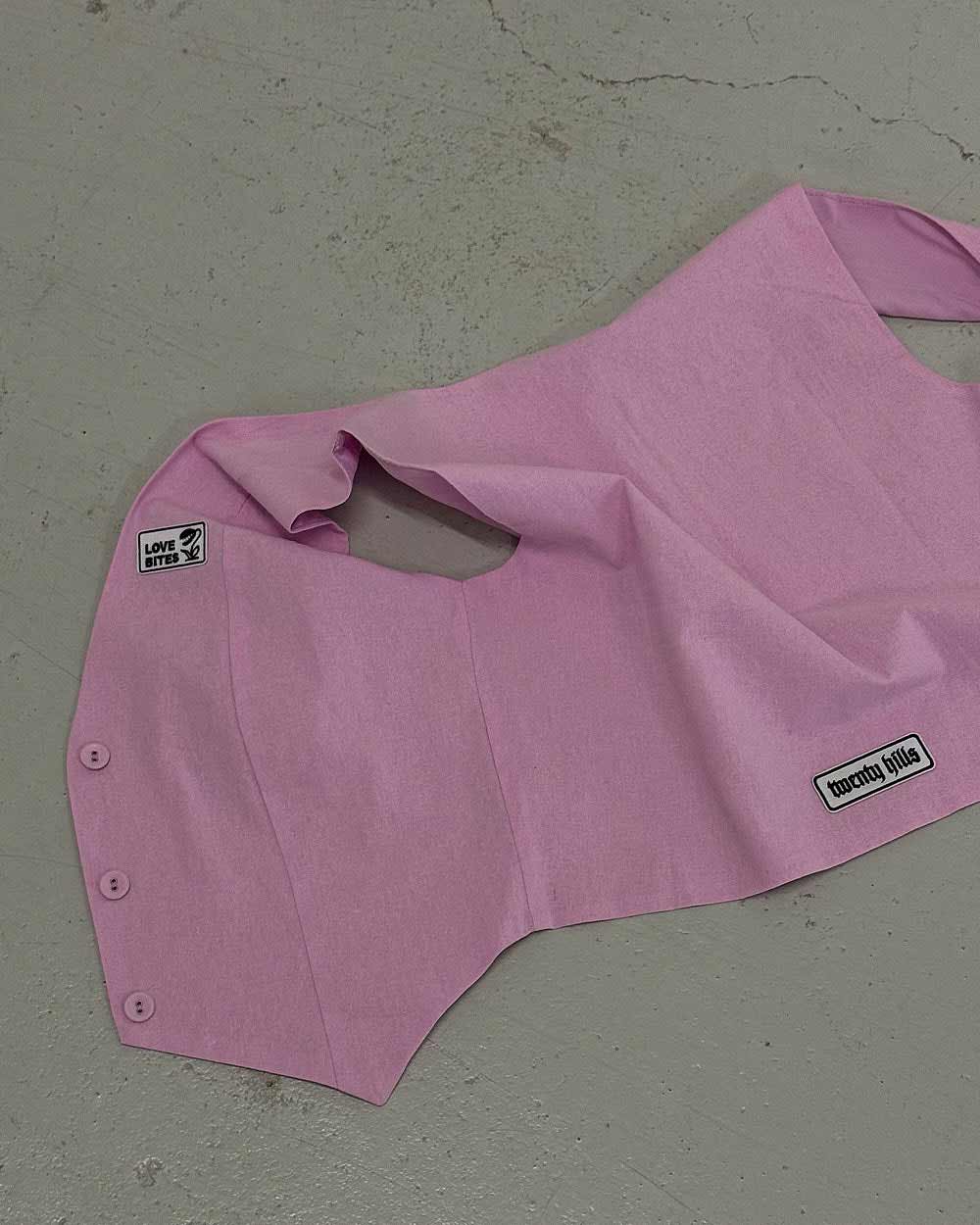 LOVE BITES Suit Vest (Pastel Pink)