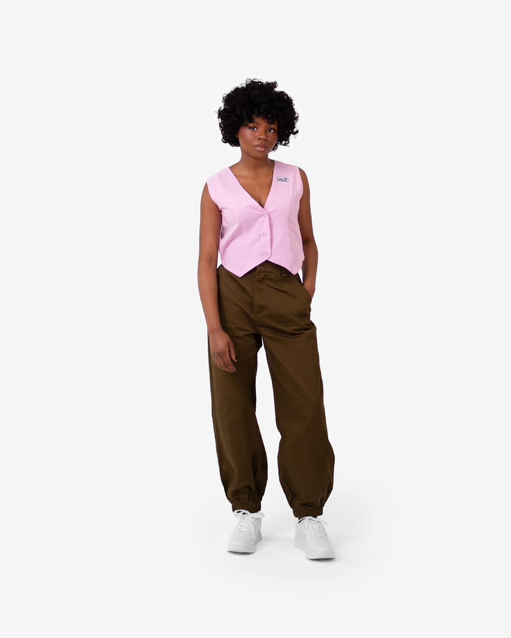 High Waisted Pants (Oliv Khaki)