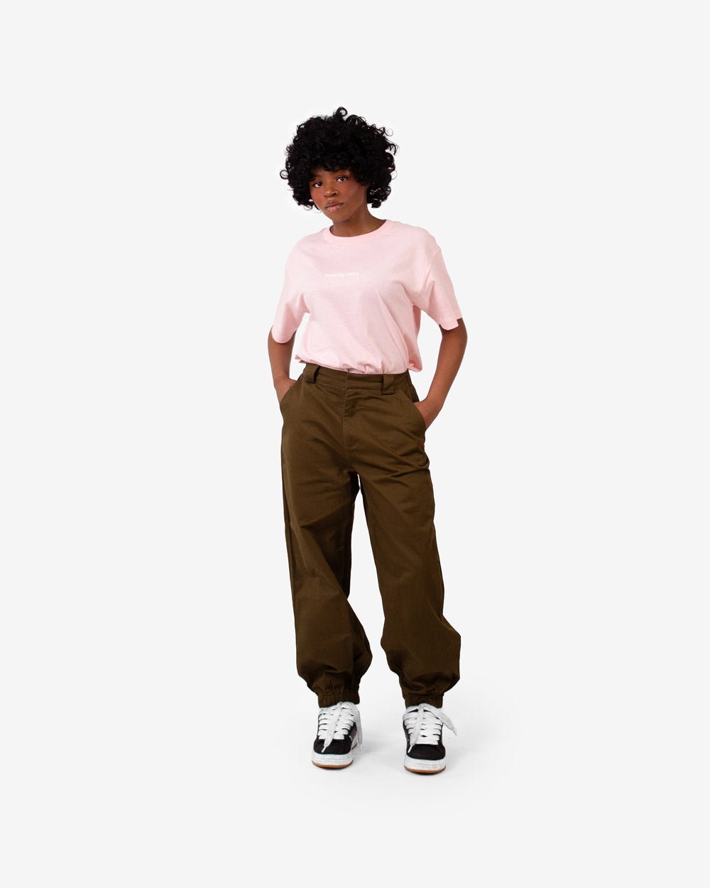 High Waisted Pants (Oliv Khaki)