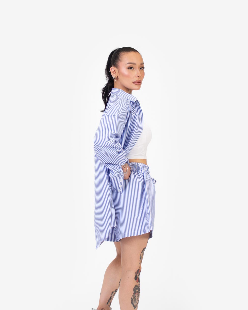 Striped Boxershorts (Blue & White)
