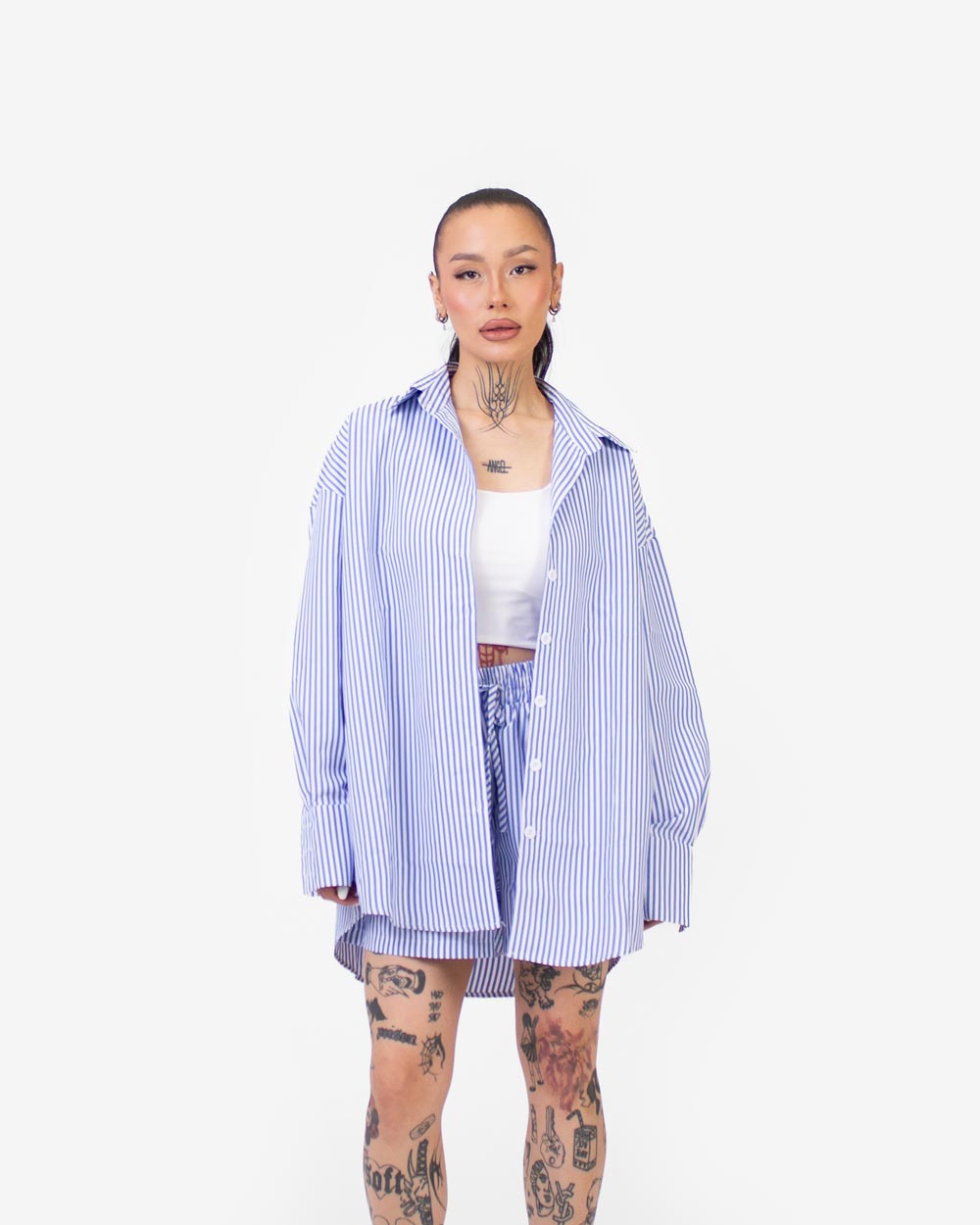 Striped Shirt (Blue & White)