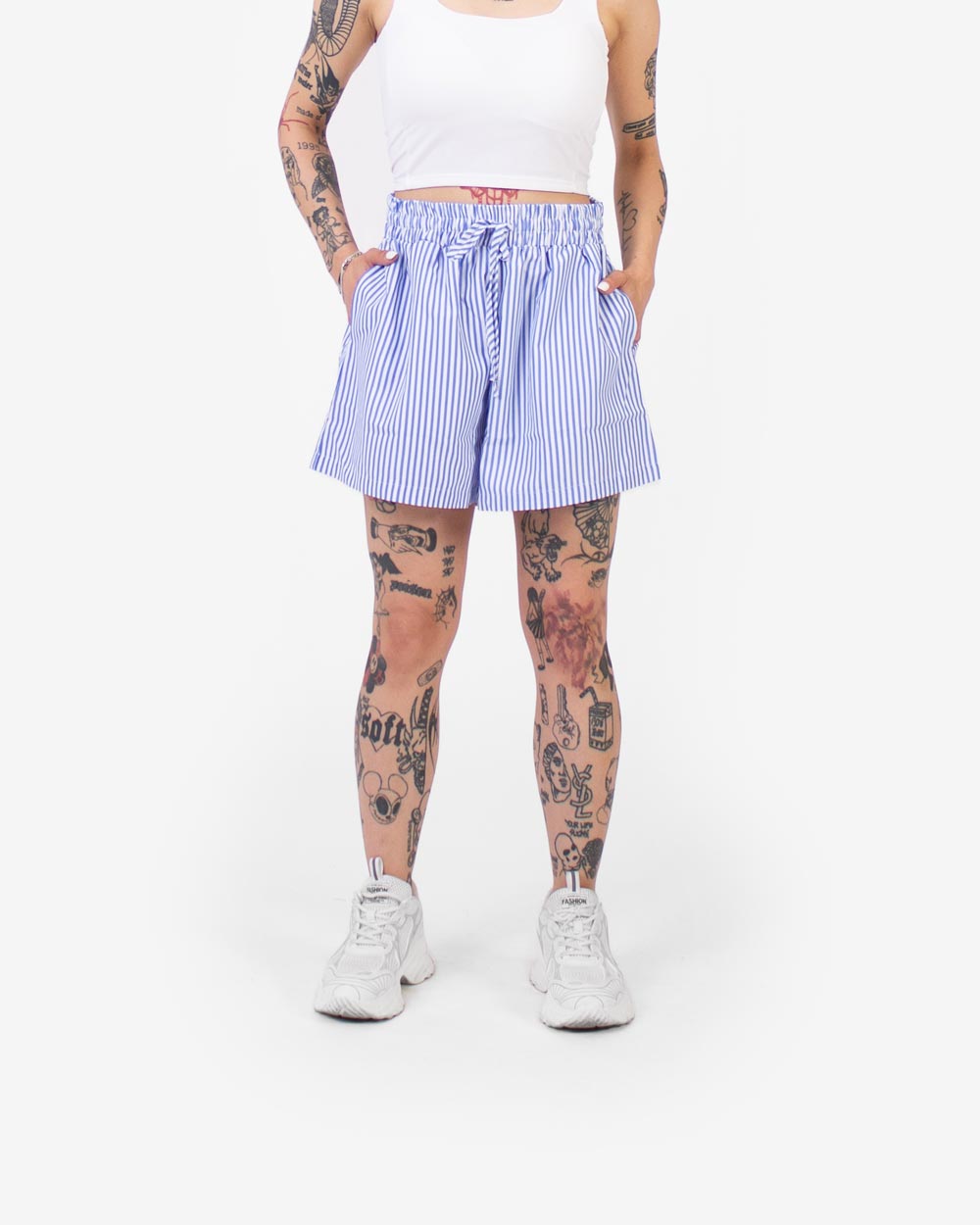 Striped Boxershorts (Blue & White)