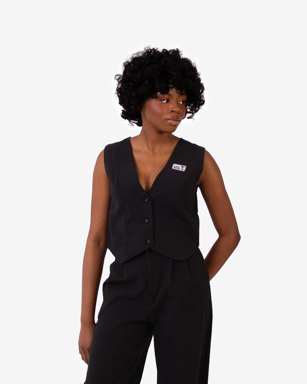 LOVE BITES Suit Vest (Black)