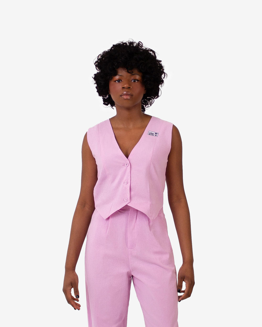LOVE BITES Suit Vest (Pastel Pink)