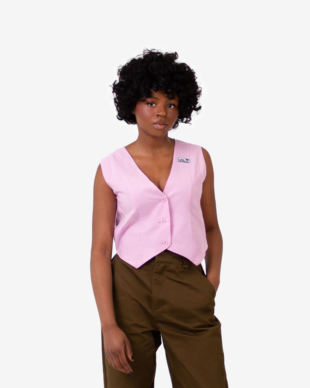 LOVE BITES Suit Vest (Pastel Pink)