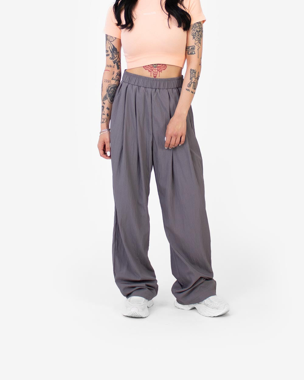 Wide Leg High Rise Pants